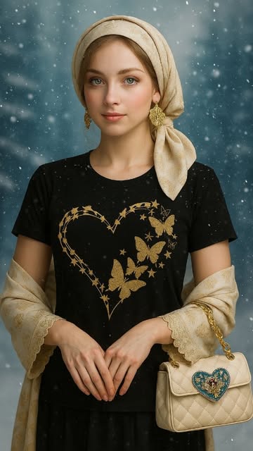 تیشرت ویسکوز فری سایز با استیکر